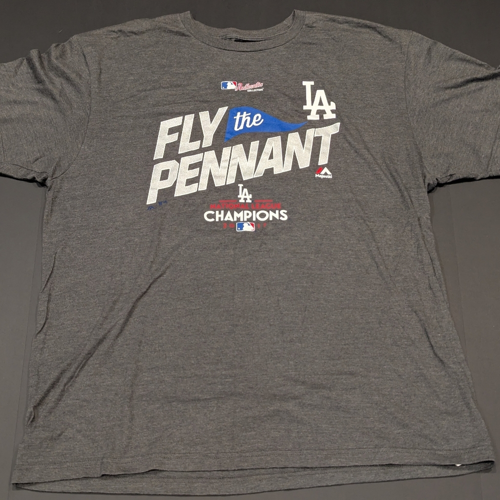 MAJESTIC LOS ANGELES DODGER  2017 NATIONAL LEAGUE CHAMPION Short Sleeve T-shirt